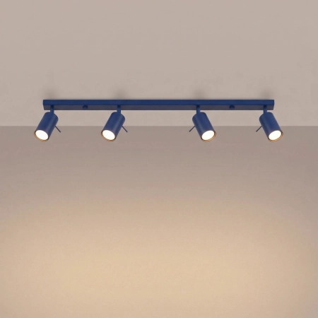 Plafon stalowy ultramaryna 4-punktowy 80cm z serii RING SL.2169 - Sollux Lighting
