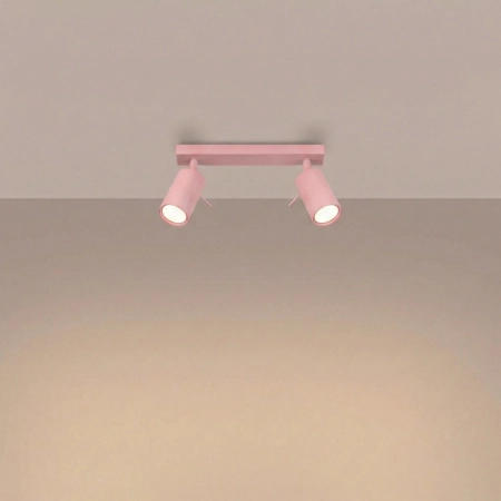 Plafon stalowy różowy 2-punktowy 30cm RING 2 SL.2172 - Sollux Lighting