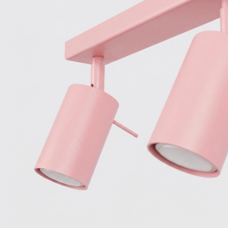 Plafon stalowy różowy 4-punktowy z chromem RING 4L z serii RING SL.2175 - Sollux Lighting