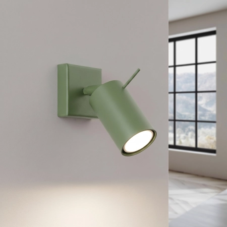 Kinkiet stalowy szałwiowy regulowany 16cm RING SL.2177 - Sollux Lighting