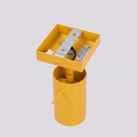 Kinkiet stalowy kulisty żółty 16cm z serii RING SL.2183 - Sollux Lighting