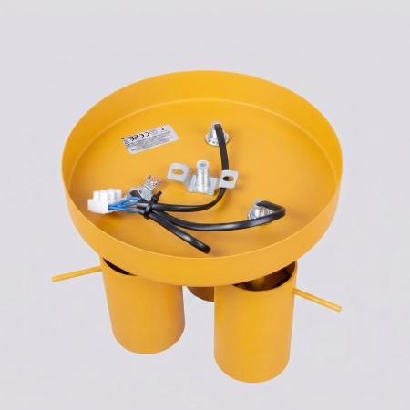 Plafon stalowy żółty 3-punktowy RING z serii RING SL.2186 - Sollux Lighting