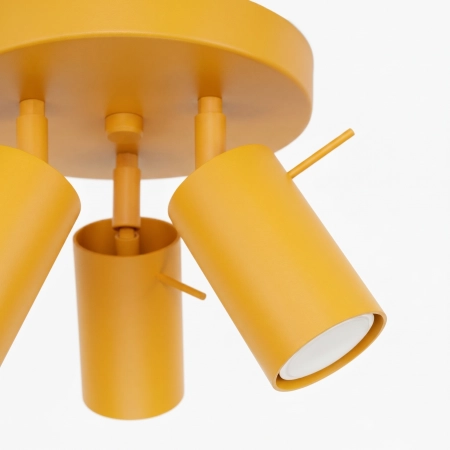 Plafon stalowy żółty 3-punktowy RING z serii RING SL.2186 - Sollux Lighting
