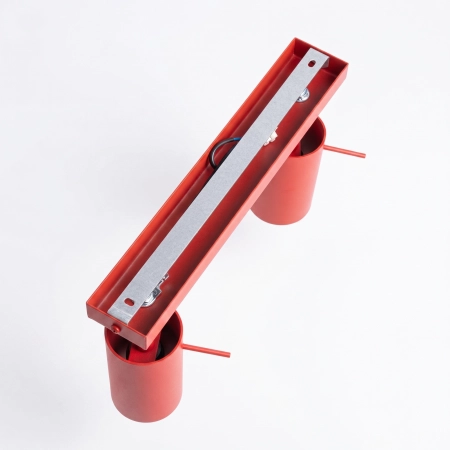 Plafon stalowy czerwony 2-punktowy RING 2 SL.2190 - Sollux Lighting