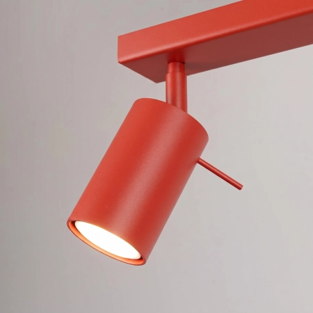 Plafon stalowy czerwony 2-punktowy RING 2 SL.2190 - Sollux Lighting