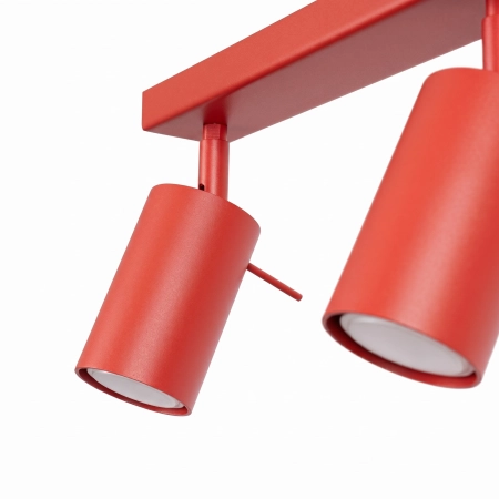 Plafon stalowy czerwony 2-punktowy RING 2 SL.2190 - Sollux Lighting