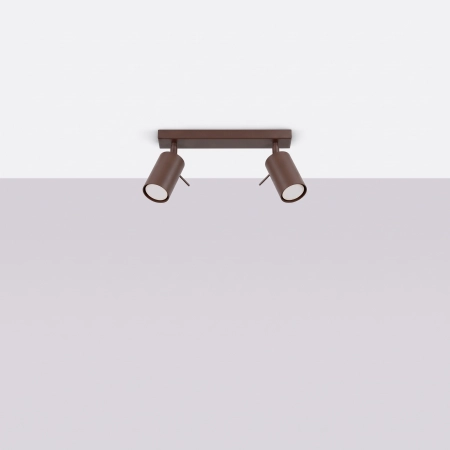 Plafon stalowy brązowy 2-punktowy 30cm RING 2 z serii RING SL.2196 - Sollux Lighting