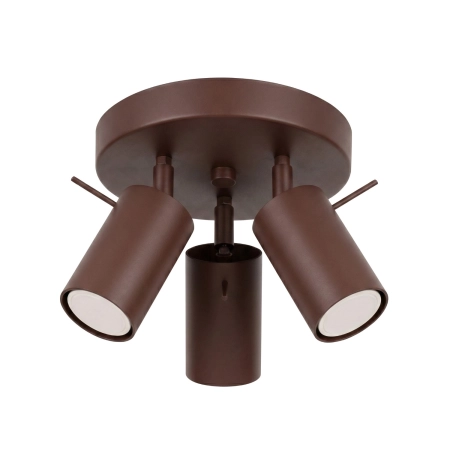Plafon stalowy brązowy 3-punktowy regulowany RING 3P SL.2198 - Sollux Lighting