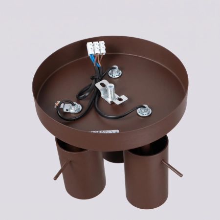 Plafon stalowy brązowy 3-punktowy regulowany RING 3P SL.2198 - Sollux Lighting