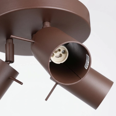 Plafon stalowy brązowy 3-punktowy regulowany RING 3P SL.2198 - Sollux Lighting