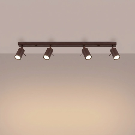 Plafon stalowy brązowy 4-punktowy 80cm z serii RING SL.2199 - Sollux Lighting