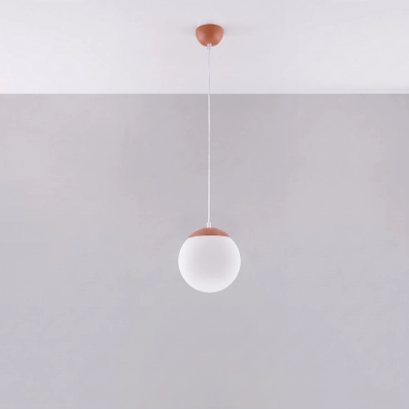 Lampa wisząca UGO 20 ochra czerwona SL.2219 - Sollux