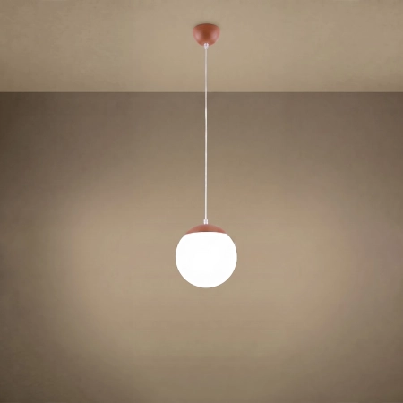 Lampa wisząca UGO 20 ochra czerwona SL.2219 - Sollux