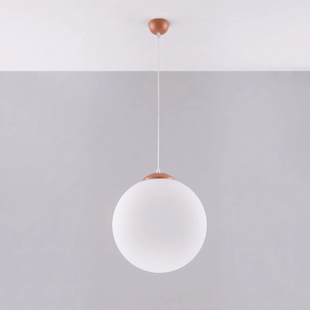 Lampa wisząca UGO 40 ochra czerwona SL.2221 - Sollux