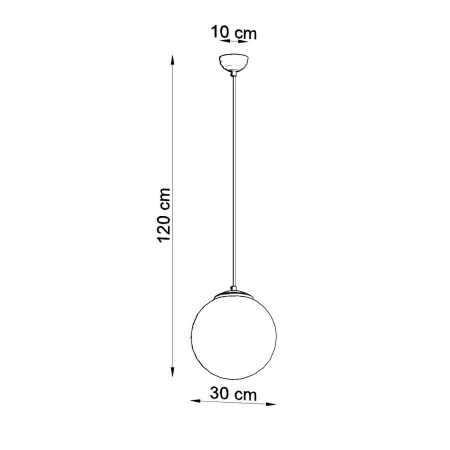 Lampa wisząca UGO 30 zielona oliwka SL.2229 - Sollux