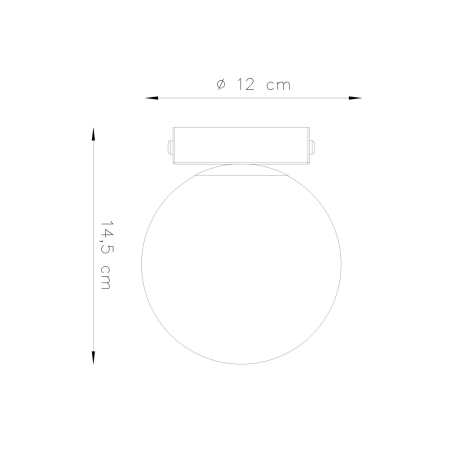 Plafon YOLI 1 taupe SL.2238 - Sollux