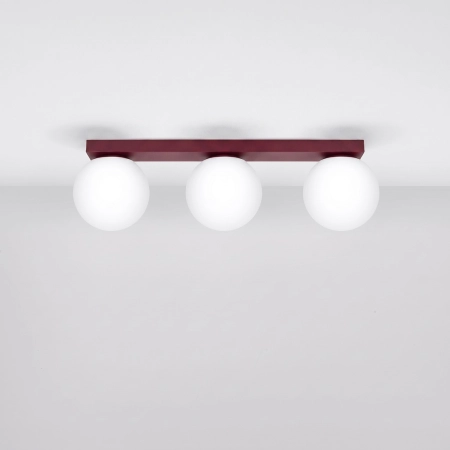 Plafon YOLI 3 burgund SL.2252 - Sollux