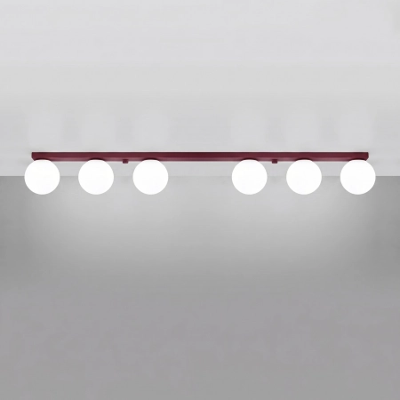 Plafon YOLI 6 burgund SL.2254 - Sollux