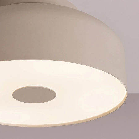 Plafon kwadratowy stalowy taupe 30cm 4-punktowy OMIQ SL.2279 - Sollux Lighting