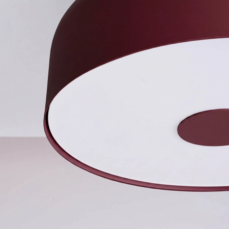 Plafon okrągły aluminiowy 4-punktowy OMIQ burgund SL.2280 - Sollux Lighting