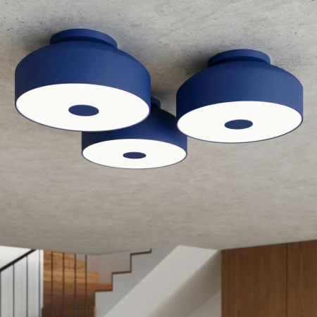 Plafon stalowy kulisty ultramaryna 4-punktowy OMIQ SL.2281 - Sollux Lighting