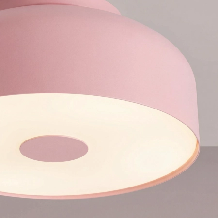 Plafon stalowy różowy kwadratowy 30cm 4-punktowy OMIQ SL.2282 - Sollux Lighting