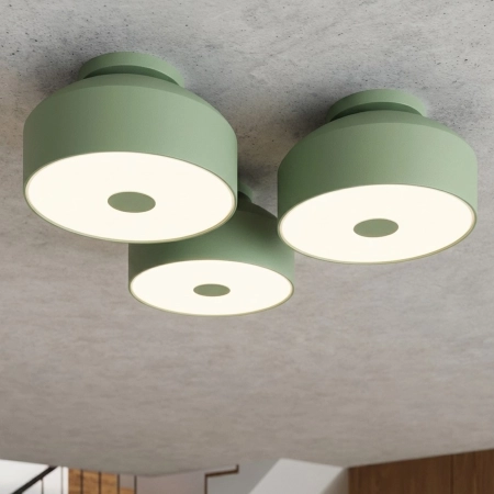 Plafon stalowy okrągły szałwiowy 30cm 4-punktowy z serii OMIQ SL.2283 - Sollux Lighting