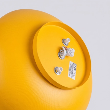 Plafon stalowy kwadratowy żółty 4-punktowy OMIQ SL.2284 - Sollux Lighting