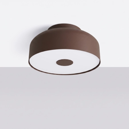 Plafon stalowy kwadratowy brązowy 30cm 4-punktowy OMIQ SL.2286 - Sollux Lighting