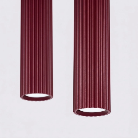 Lampa wisząca KARBON 2 burgund SL.2301 - Sollux