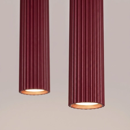 Lampa wisząca KARBON 2 burgund SL.2301 - Sollux