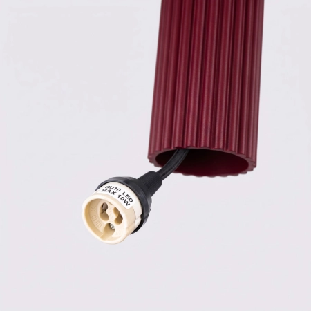 Lampa wisząca KARBON 2 burgund SL.2301 - Sollux