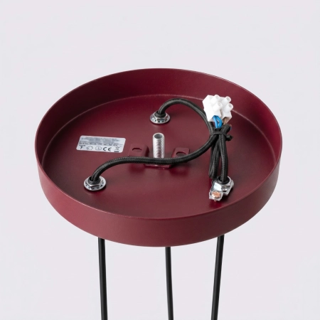 Lampa wisząca KARBON 3P burgund SL.2303 - Sollux