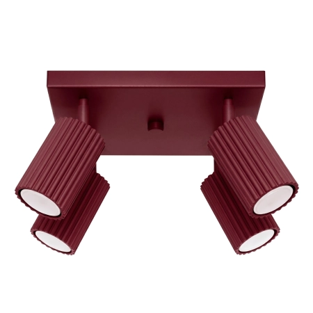 Plafon KARBON 4 burgund SL.2304 - Sollux