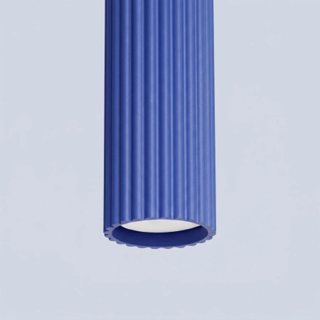 Lampa wisząca aluminiowa ultramaryna 1-punktowa KARBON 1 z serii KARBON SL.2311 - Sollux Lighting