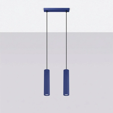 Lampa wisząca KARBON 2 ultramaryna SL.2312 - Sollux