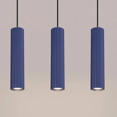 Lampa wisząca KARBON 3L ultramaryna SL.2313 - Sollux