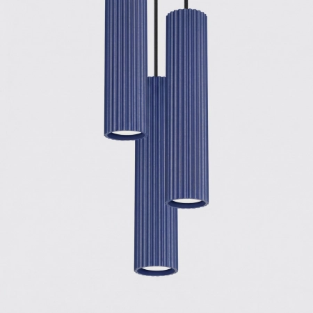 Lampa wisząca KARBON 3P ultramaryna SL.2314 - Sollux