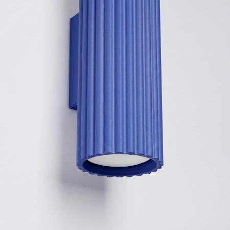 Kinkiet aluminiowy ultramaryna 20cm 2-punktowy KARBON 20 SL.2316 - Sollux Lighting