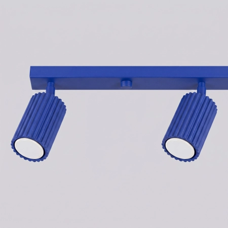 Plafon aluminiowy ultramaryna 4-punktowy 81cm z serii KARBON SL.2325 - Sollux Lighting
