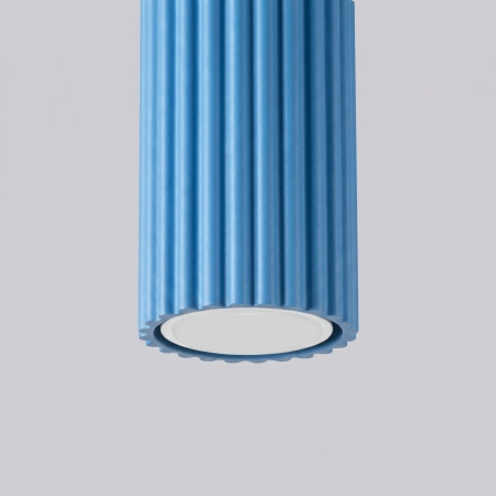 Plafon aluminiowy błękitny kwadratowy 10cm KARBON 10 SL.2332 - Sollux Lighting
