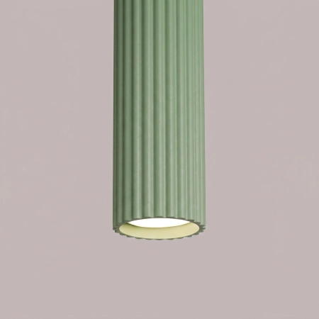 Lampa wisząca aluminiowa szałwiowa 1-punktowa z serii KARBON SL.2333 - Sollux Lighting