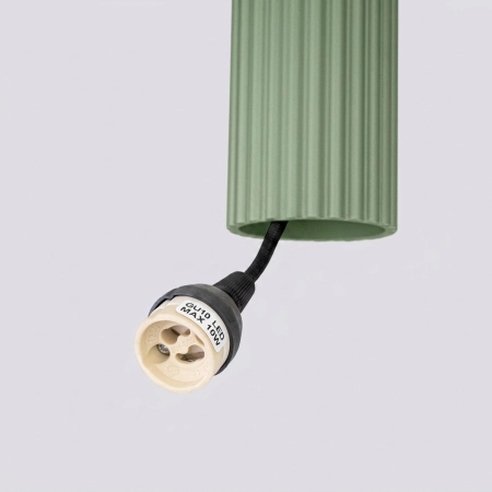 Lampa wisząca aluminiowa szałwiowa 1-punktowa z serii KARBON SL.2333 - Sollux Lighting