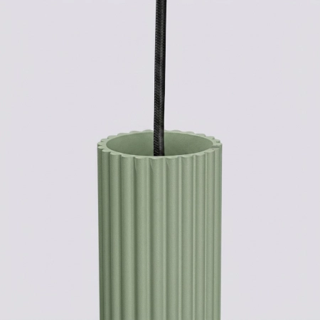 Lampa wisząca aluminiowa szałwiowa 1-punktowa z serii KARBON SL.2333 - Sollux Lighting