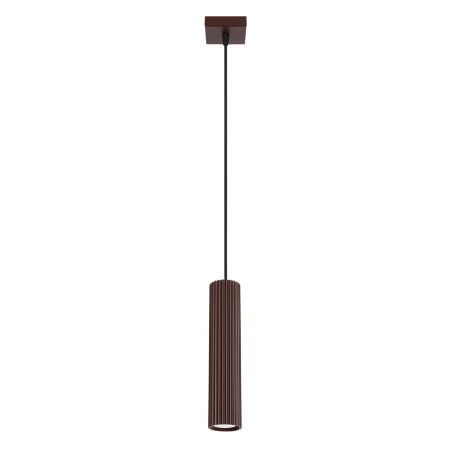 Lampa wisząca aluminiowa brązowa kula 1-punktowa KARBON 1 z serii KARBON SL.2336 - Sollux Lighting