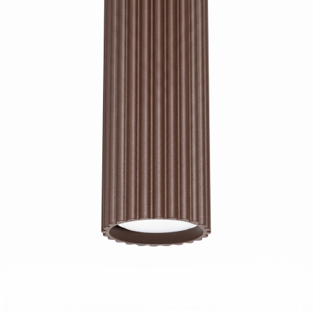Lampa wisząca aluminiowa brązowa kula 1-punktowa KARBON 1 z serii KARBON SL.2336 - Sollux Lighting