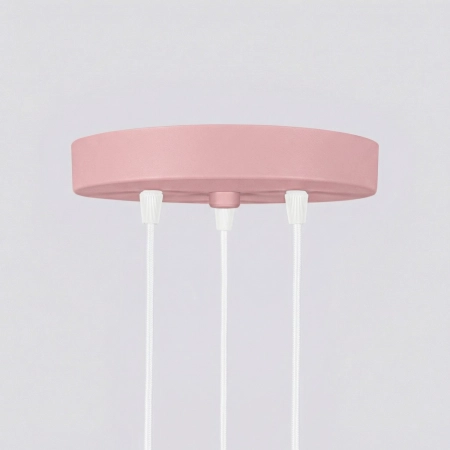 Lampa wisząca KARBON 3P różowa SL.2338 - Sollux