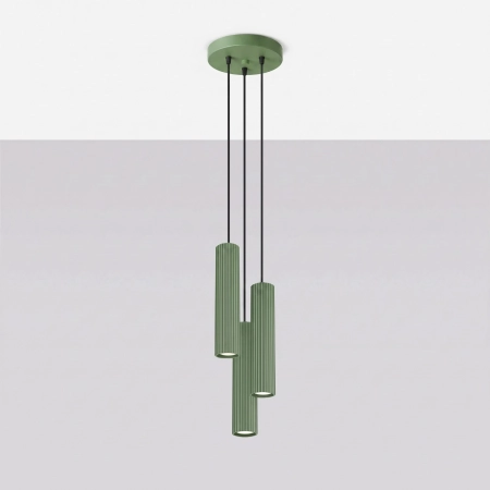 Lampa wisząca KARBON 3P szałwiowa SL.2339 - Sollux