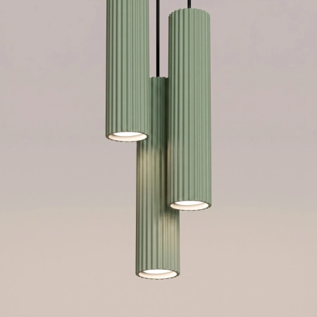 Lampa wisząca KARBON 3P szałwiowa SL.2339 - Sollux