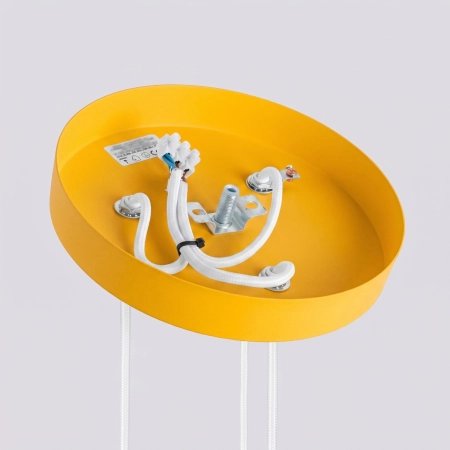 Lampa wisząca KARBON 3P żółta SL.2340 - Sollux